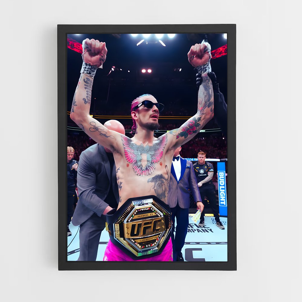 Poster Champion Émérite – affiche MMA (vue 2)